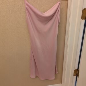 Elegant Pink Slip Dress